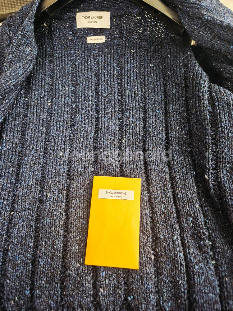 톰브라운 케이블 니트 가디건 네이비 4사이즈 (새상품급)--5