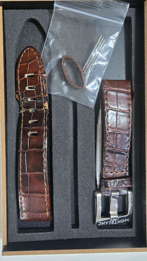 몽블랑 정품가죽 시계 스트랩 세트 이미지