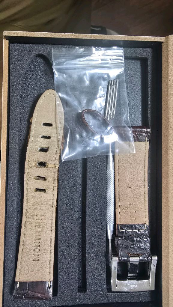 몽블랑 정품가죽 시계 스트랩 세트 이미지