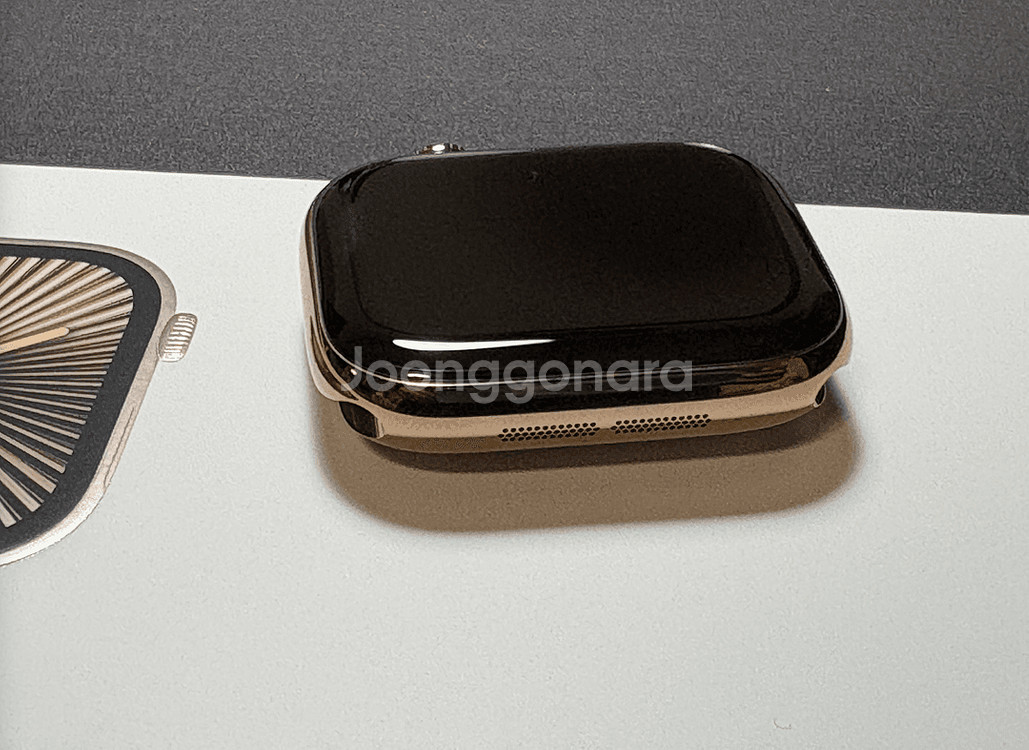 애플워치10 42mm 티타늄골드+모던버클 애플케어--7