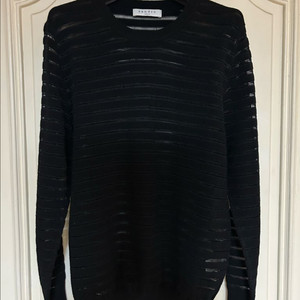 산드로 스트라이프 시스루 니트