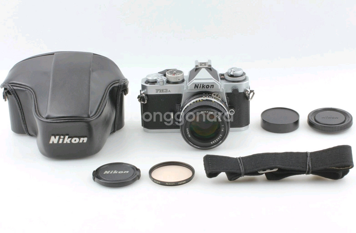 필름카메라 니콘 FM3A + Nikkor 50mm f1.4 렌즈--0