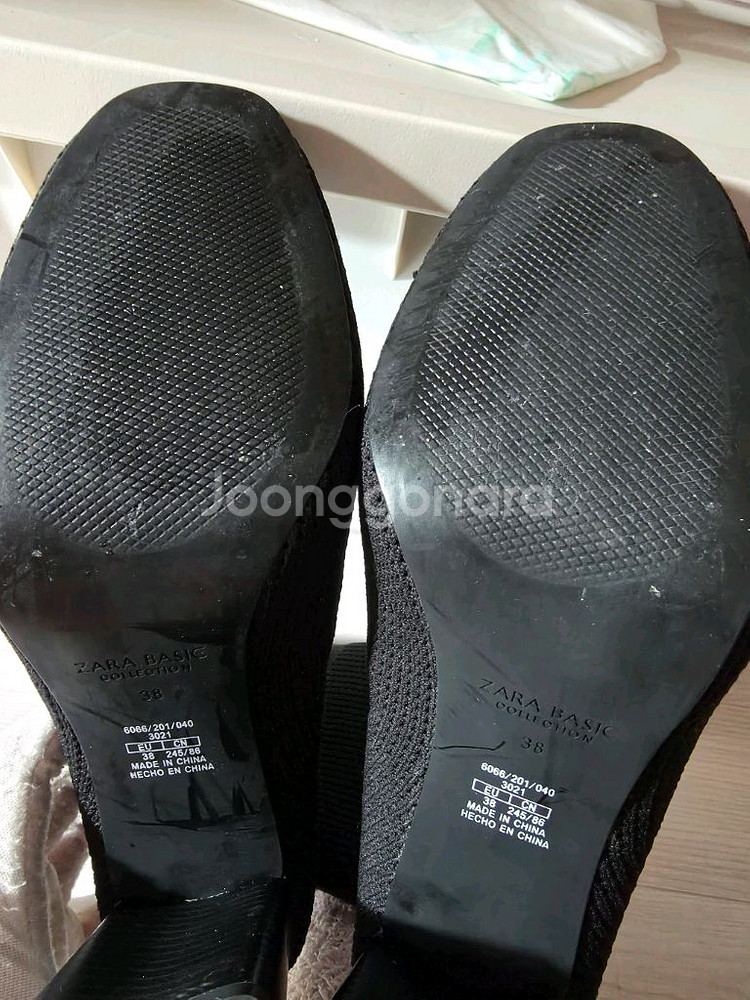 자라 삭스 힐 부츠 38--4