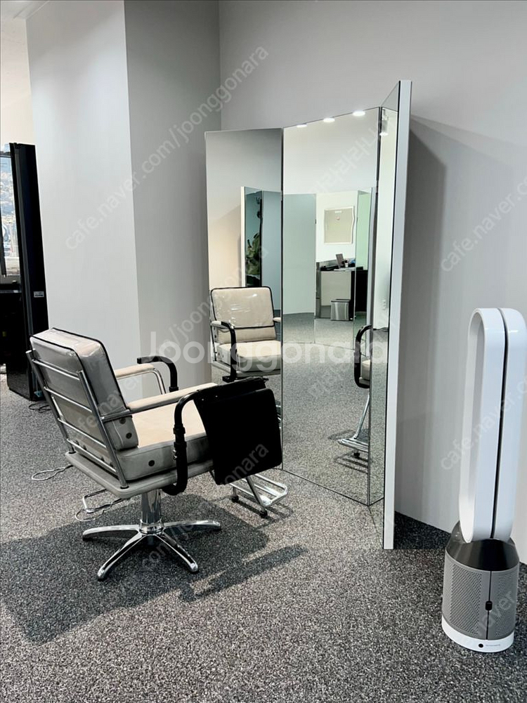 대형 전신 3단거울 미용실거울--3