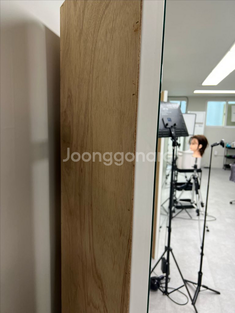 대형 전신 3단거울 미용실거울--5