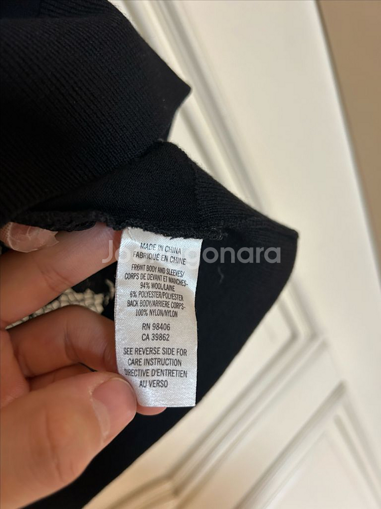 띠어리 레이스 시스루백 니트--2