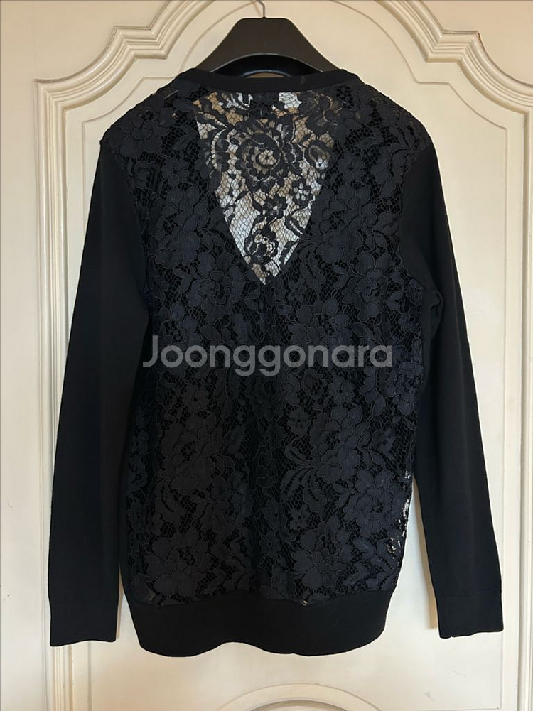 띠어리 레이스 시스루백 니트--4