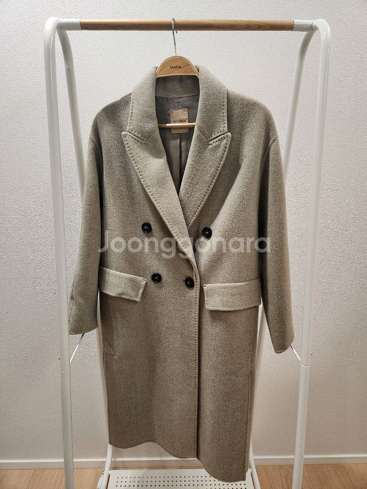 [청주] 씨씨콜렉트 캐시미어 핸드메이드 롱코트 55사이즈--6