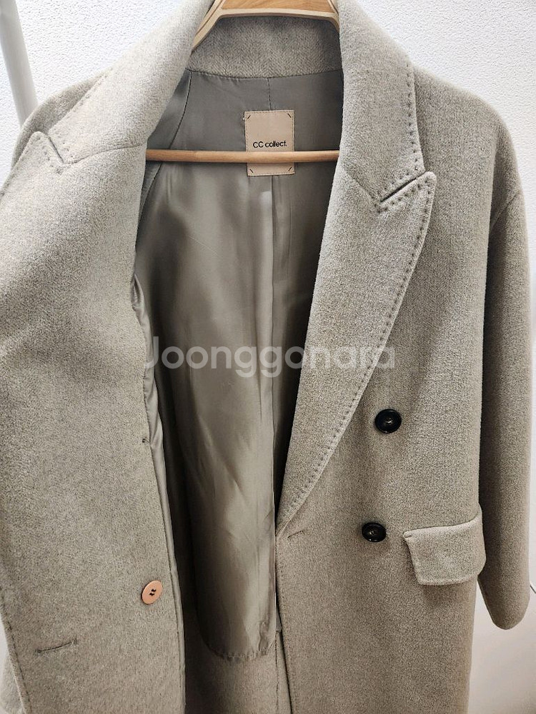 [청주] 씨씨콜렉트 캐시미어 핸드메이드 롱코트 55사이즈--8