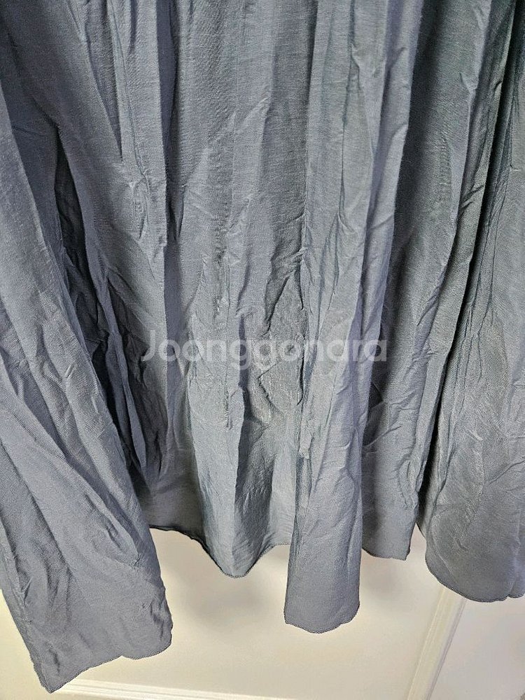 블루 끈나시 물결 롱원피스 치마 편의점 반값 택포 5천원--2