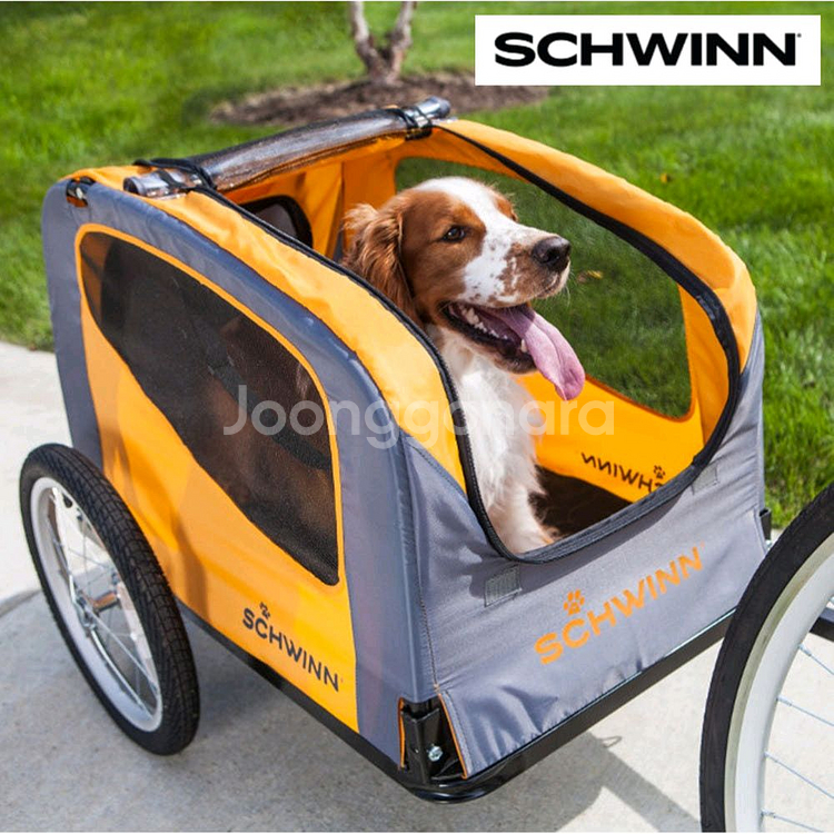 인스텝 슈인 펫 강아지트레일러 자전거라이딩 캐리어 야외 애견용품--0