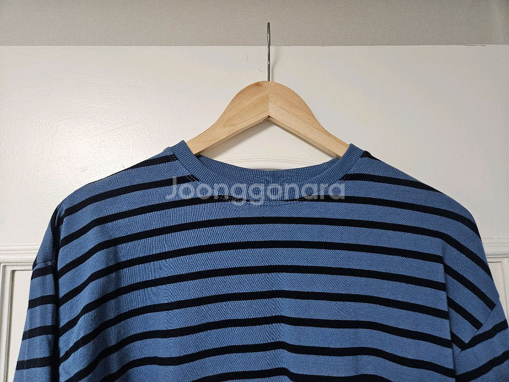 자라 zara 파란색 블루 스트라이프 긴팔티셔츠 맨투맨 편의점 반값 택포 6천원--1