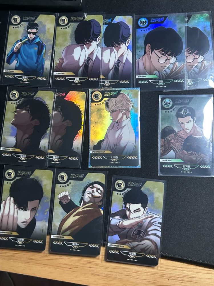 외지주 외모지상주의 종건잡기 팝업 굿즈 아크릴 스탠드 + 캐릭터 카드 세트 이미지