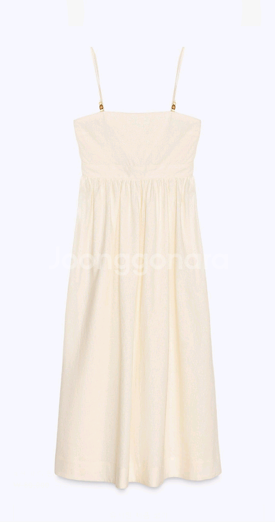 자라 린넨 롱 원피스 휴가 휴양지 여신 원피스--6