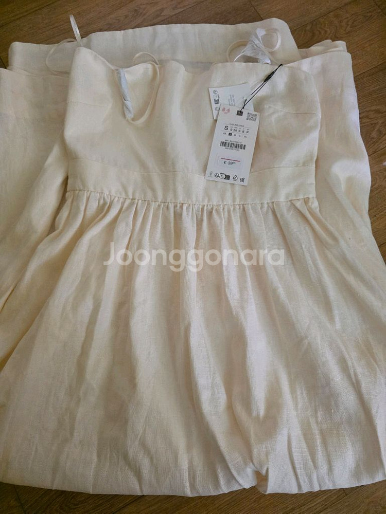 자라 린넨 롱 원피스 휴가 휴양지 여신 원피스--7