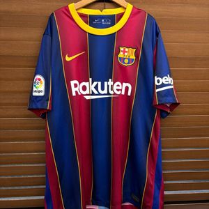 나이키 20 21 바르셀로나 메시 홈 유니폼 반팔 져지