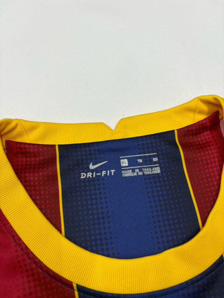 나이키 20 21 바르셀로나 메시 홈 유니폼 반팔 져지--7