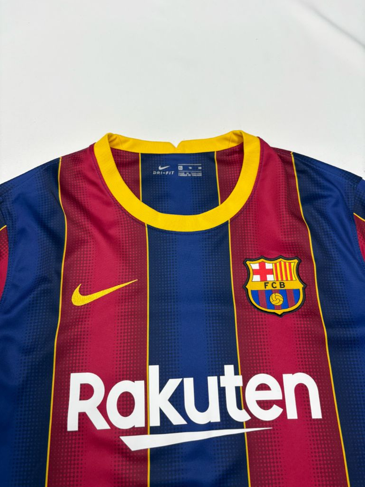 나이키 20 21 바르셀로나 메시 홈 유니폼 반팔 져지--8