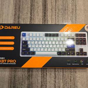 다얼유 EK87 PRO 저소음머스타드 민트 측각 단순개봉