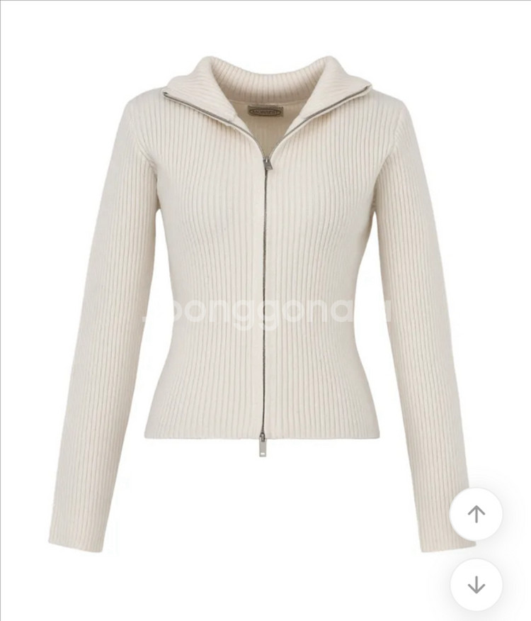 에이블리 베니토 슬림 골지 투웨이 집업 ( 시착1회 )--1