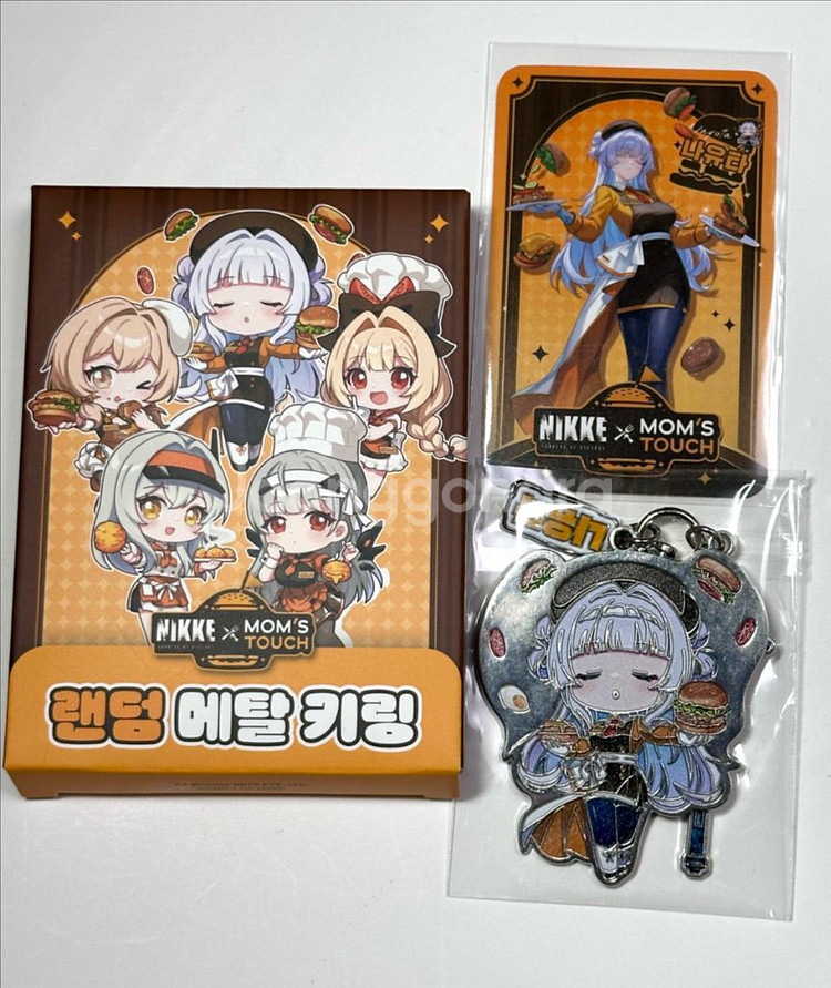 니케 맘스터치 나유타 키링 포토카드 한정판 콜라보 굿즈 메탈--0