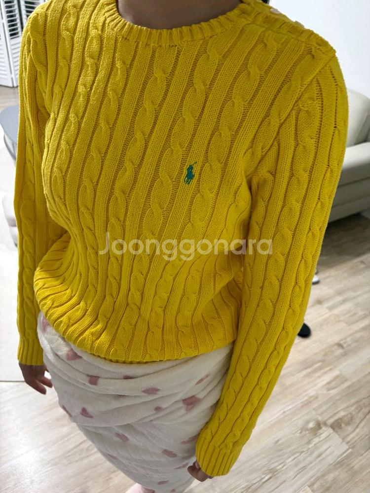 폴로 랄프로렌 케이블 니트 스웨터 L 사이즈--0