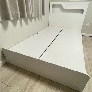 화이트 서랍형 슈퍼싱글 침대 프레임