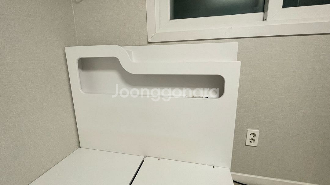 화이트 서랍형 슈퍼싱글 침대 프레임--2