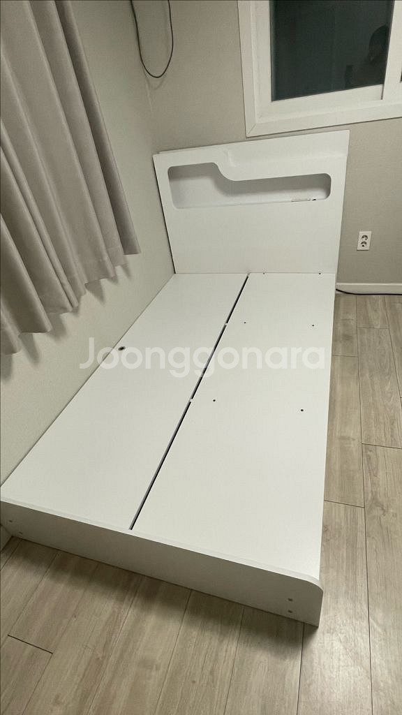화이트 서랍형 슈퍼싱글 침대 프레임--5