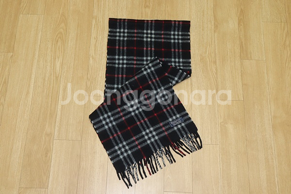 (머플러) 819. 버버리/네이비 머플러--1