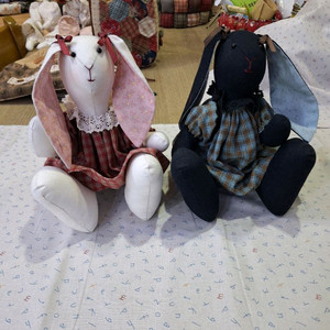 퀼트 핸드메이드 토끼 인형 세트 판매합니다