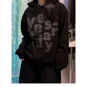 [새상품] 페인트 글로우-예스터데이 기모 후드티