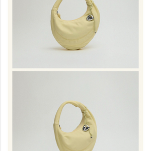 [새상품] 조에뜨 페블 미니 토트백 레몬에이드 컬러