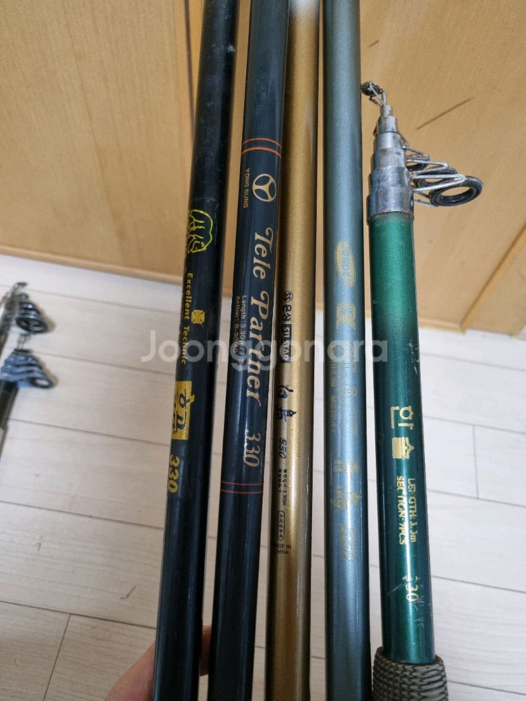 [낚시용품]원투낚시 릴낚시대 360 330 300대 민물바다겸용 입문용--3