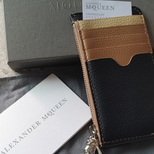 ALEXANDER MCQUEEN skull 지퍼카드 지갑