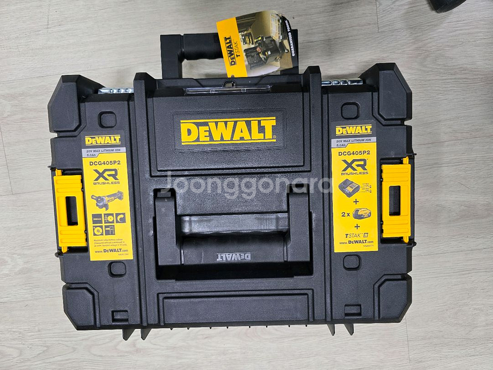 디월트 DCG405P2 무선 그라인더 세트--2