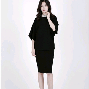 [새상품] 진주넥 니트 투피스 /모임룩,하객룩