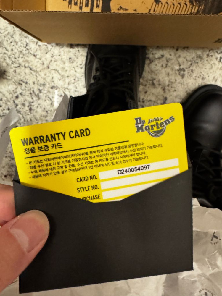 닥터마틴 모노 블랙 8홀 닥터마틴코리아 정품--6
