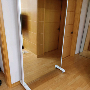 바퀴이동식 파티션 골드프레임 팔각 전신거율 홈짐