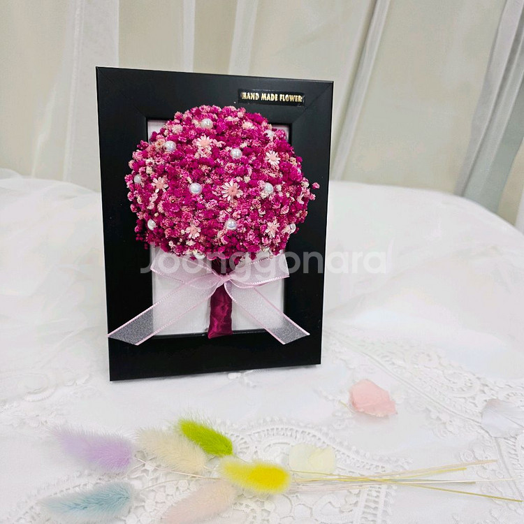 프리저브드플라워 아트 장식품--1