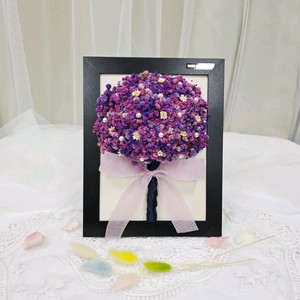 프리저브드플라워 꽃다발 액자