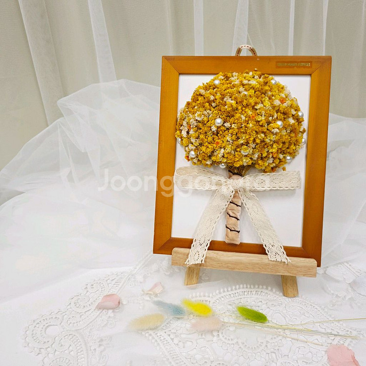 안개꽃 프리저브드 플라워 액자--1