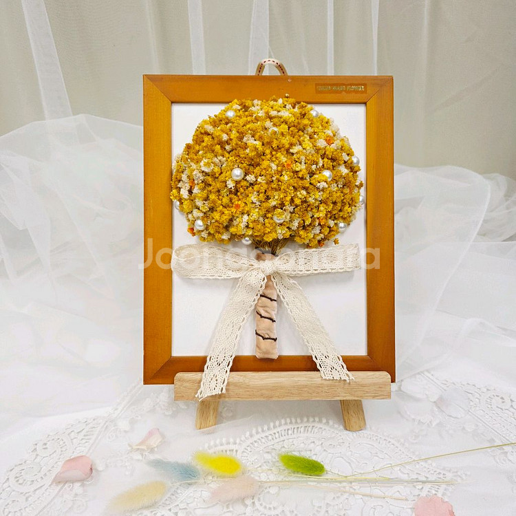 안개꽃 프리저브드 플라워 액자--2