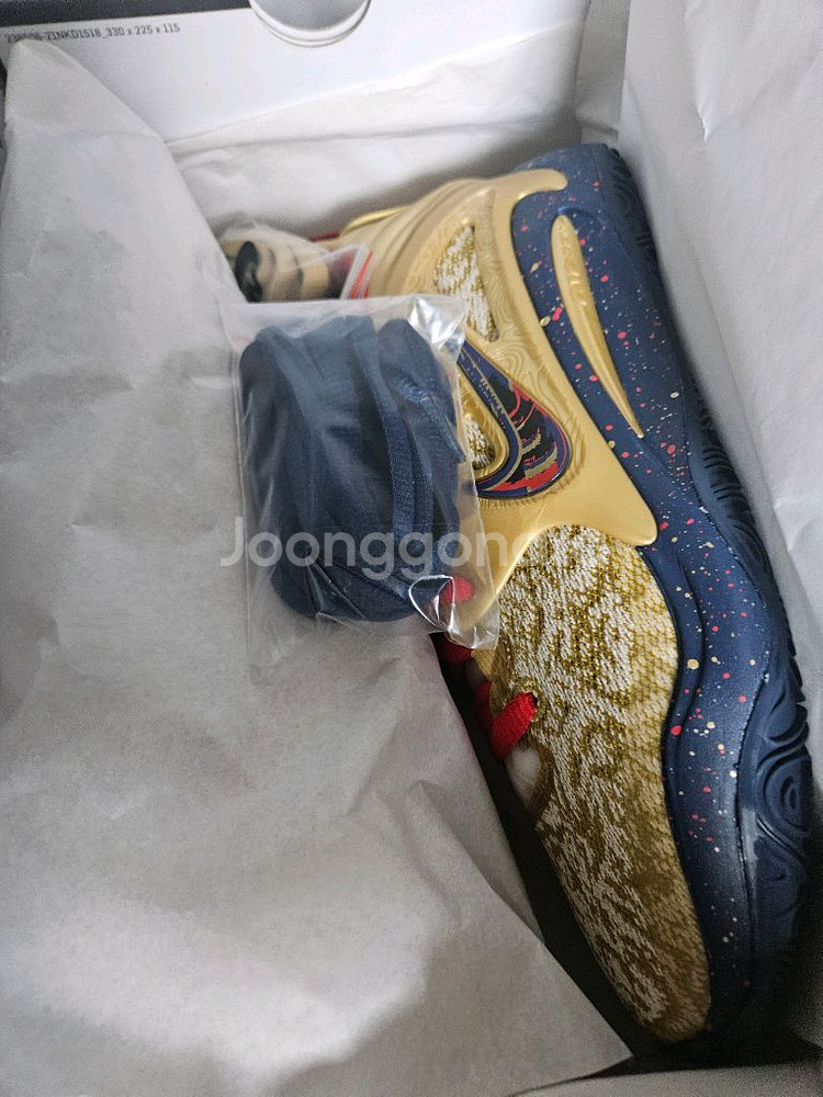 [새상품]나이키 KD15 EP 메탈릭 골드 팝니다--3