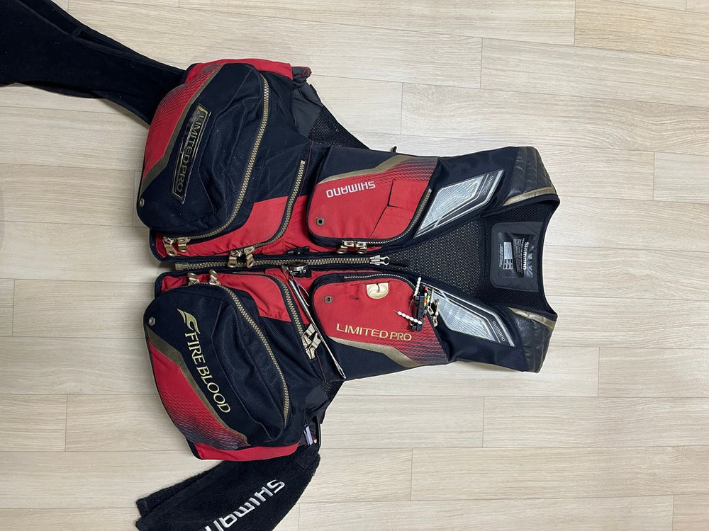 시마노 낚시복 L 구명조끼 세트XL 미러리스카메라,미니벨로 자전거 교환가능 이미지