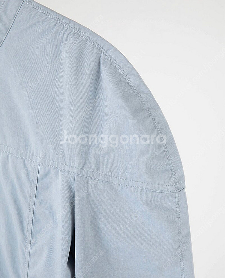 오버듀플레어 클래식 벌룬 블라우스 페일 블루 컬러 cl--8