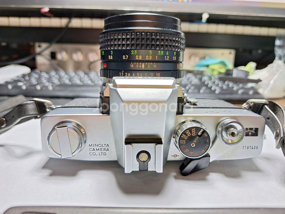 미놀타 srt super 필름카메라+렌즈+스트랩+렌즈캡 빈티지 레트로 로모 앤틱 감성 필카 인테리어--1