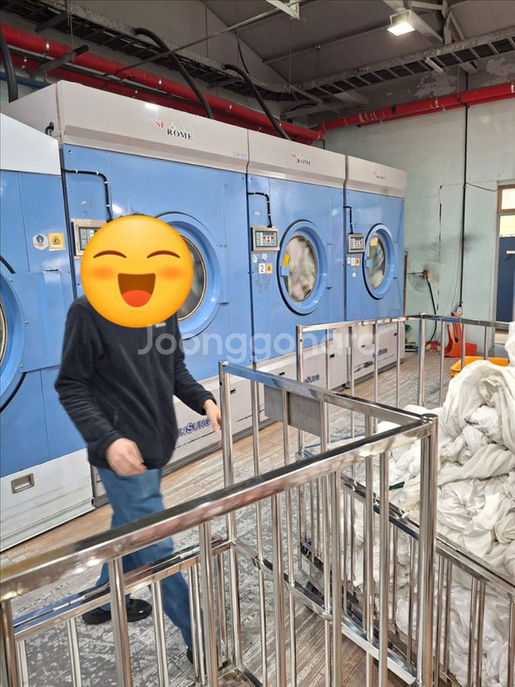 세탁공장 리조트 콘도 산업용세탁기100kg 업소용세탁기100kg 산업용 상업용 업소용건조기--0