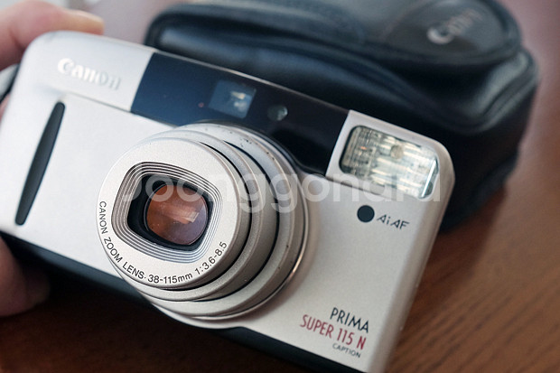 캐논 프리마슈퍼115N(오토보이 S) 캡션카메라 팝니다--0