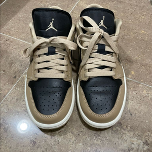 나이키 에어조던 1 로우 235 데저트세일 블랙 정품